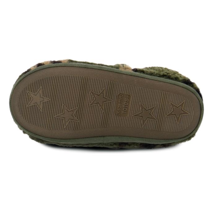 totes Boys Short Full Back Slippers Green Extra Image 6